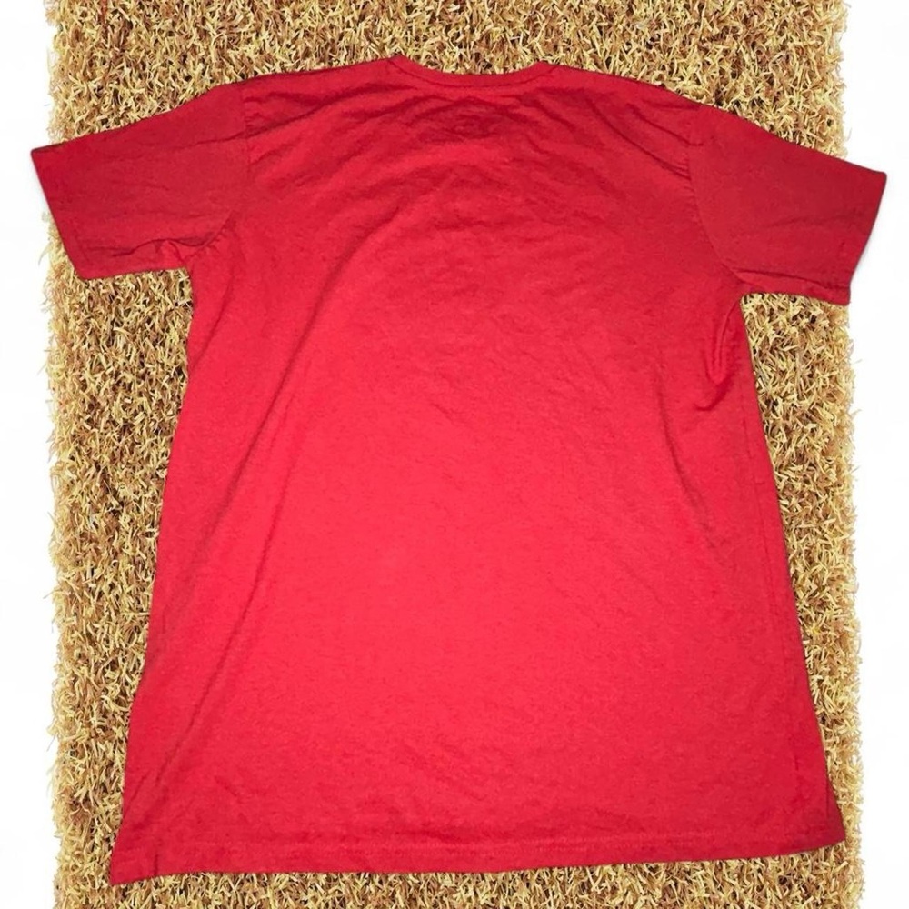 Red USA graphic tee with "Home of the Brave" text #usa #warready #red - Picture 3 of 3